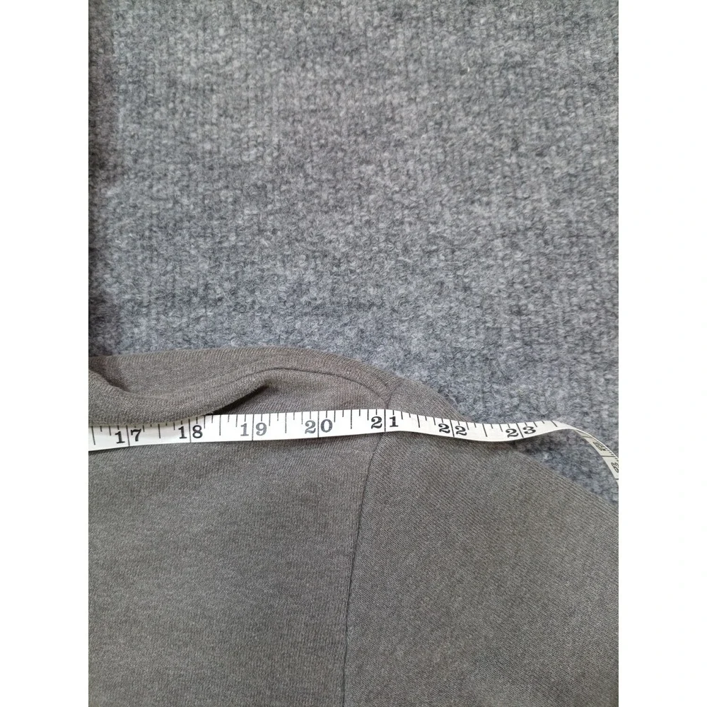 The North Face Men's XL Gray Red Logo Pullover Hoodie Sweatshirt